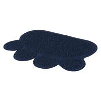 Trixie 40383 mat voor kattentoiletten, poot, pvc, 60 × 45 cm, donkerblauw