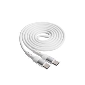 Akyga USB-kabel USB-C stekker, USB-C stekker 1.00 m Wit AK-USB-40