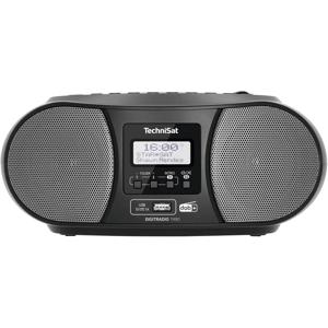 TechniSat DIGITRADIO 1990 Radio/CD-speler DAB+, VHF (FM) AUX, Bluetooth, CD, USB Acculaadfunctie, Wekfunctie Zwart