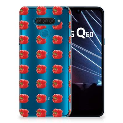 LG Q60 Siliconen Case Paprika Red LG Q60 Siliconen Case Paprika Red