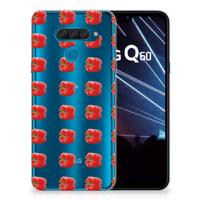 LG Q60 Siliconen Case Paprika Red