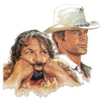 Bud Spencer & Terence Hill 3D Tin Sign Bud & Terence 45 x 45 cm - thumbnail