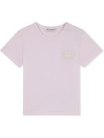 Dolce & Gabbana Kids t-shirt à patch logo - Gris