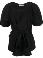 Henrik Vibskov blouse à taille nouée - Noir