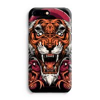 Tiger and Rattlesnakes: Volledig Geprint iPhone 7 Plus Hoesje - thumbnail