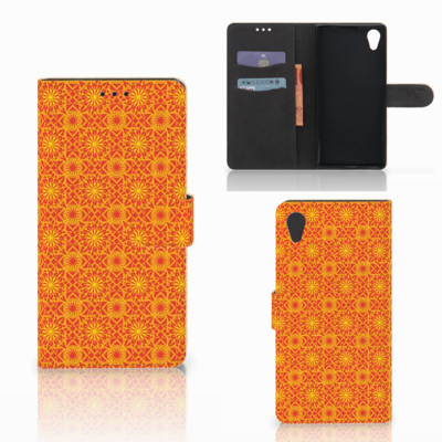 Sony Xperia XA1 Plus Telefoon Hoesje Batik Oranje
