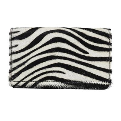 Bear Design Overslag Portemonnee met Vachtje Zebra