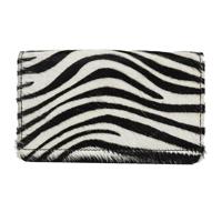Bear Design Overslag Portemonnee met Vachtje Zebra