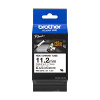 Brother HSE231E Labeltape krimpkous Tapekleur: Wit Tekstkleur: Zwart 11.2 mm 1.5 m