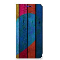 Samsung Galaxy A13 (5G) | Samsung Galaxy A04s Book Wallet Case Wood Heart - Cadeau voor je Vriend - thumbnail