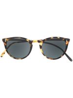 Oliver Peoples lunettes de soleil à monture ronde - Marron