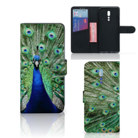 OPPO Reno Z Telefoonhoesje met Pasjes Pauw