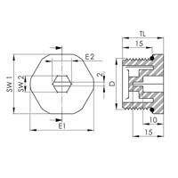 Wiska 10110110 EVSGS-ORD 25 Blindstop M25 Kunststof Grijs-wit (RAL 7035) 100 stuk(s) - thumbnail