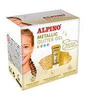 Alpino - Metallic Glitter Gel Party Gold Formaat 6 stuks, kleur (DL000612)