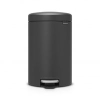 Brabantia newIcon pedaalemmer 12 liter met kunststof binnenemmer - Mineral Infinite Grey