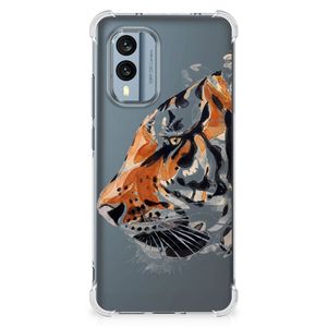 Back Cover Nokia X30 Watercolor Tiger