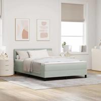 vidaXL Luxe Pocketveringmatras 140X190 cm Fluwelen hoes Medium ondersteuning Zachte schuim Comfortabele slaap Beschermer pad topper toppers