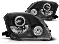 Tuning-Tec Koplampen dual halo rims HONDA PRELUDE 02 97-01 ANGEL EYES ZWART