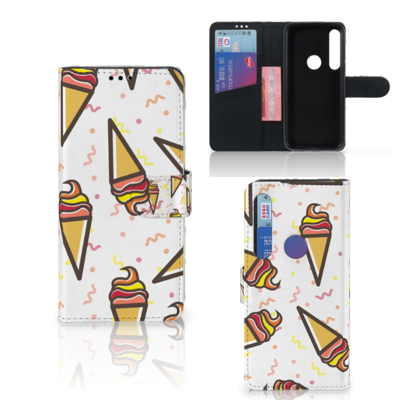 Motorola Moto G8 Plus Book Cover Icecream Motorola Moto G8 Plus Book Cover Icecream