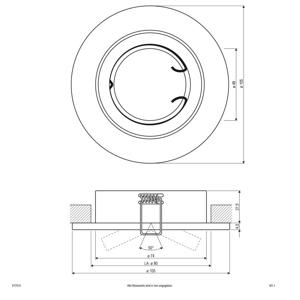 EVN 517014 517014 Inbouwring Halogeen Zonder 50 W Chroom