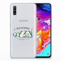 Samsung Galaxy A70 Telefoonhoesje met Naam Boho Bottle - thumbnail