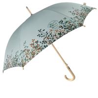 Perletti Paraplu Dames 61 Cm Polyester/hout Blauw 2-delig