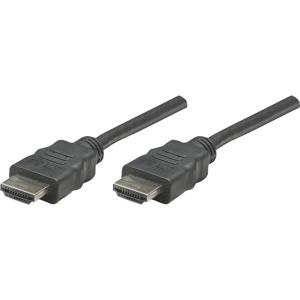 Manhattan 353274 HDMI-kabel HDMI Aansluitkabel HDMI-A-stekker, HDMI-A-stekker 7.50 m Zwart 4K UHD