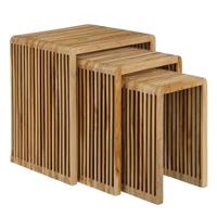 Mica Decorations Yonker Plantentafel - Set van 3 - Bruin - thumbnail