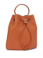 Burberry sac seau TB en cuir grainé - Marron