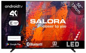 Salora 55UA550 tv 139,7 cm (55") 4K Ultra HD Smart TV Wifi Zwart 250 cd/m²