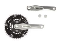 Miranda Crankset alu zilver 24/34/42t -5mm verdiept 573145 - thumbnail