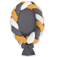 My Sweet Baby Babynestje 2-in-1 Antraciet-Wit-Oker
