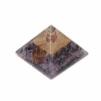 Orgonite Piramide Amethist - Koperen Spiraal - (70 mm) - thumbnail