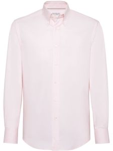 Brunello Cucinelli chemise à col boutonné - Rose