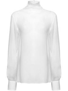 PINKO chemise à col montant - Blanc