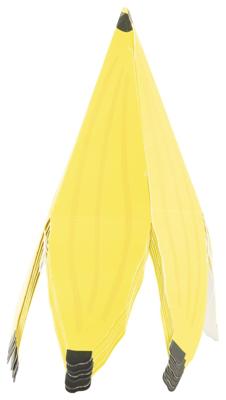HEMA Feesthoedjes Papier Banaan - 6 Stuks