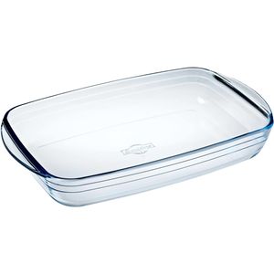 Rechthoekige glazen ovenschaal 2 liter 32 x 20 x 5 cm