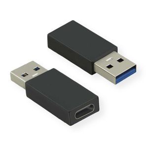 Value Adapter, USB 3.2 Gen 1, Type A - C, M/F USB Type A USB Type C Zwart