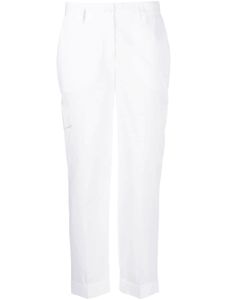 P.A.R.O.S.H. pantalon court à taille haute - Blanc