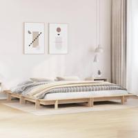 vidaXL Bedframe massief grenenhout 180x200 cm, bed, slaapkamermeubel, 2 persoonsbed, bedbodem, boxspring, tweepersoonsbed, 2 persoons bed, logeerbed
