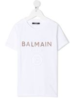 Balmain Kids t-shirt à logo imprimé - Blanc - thumbnail