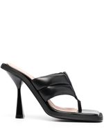 ANDREĀDAMO mules 120 mm en cuir - Noir