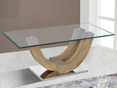 Salontafel ZUMA rechthoekig 120 cm oud eik