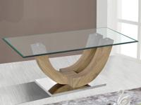 Salontafel ZUMA rechthoekig 120 cm oud eik