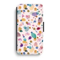 Terrazzo Memphis Pink: iPhone XR Flip Hoesje - thumbnail