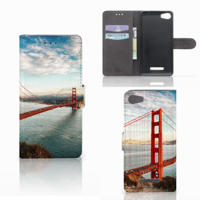 Wiko Lenny 2 Flip Cover Golden Gate Bridge