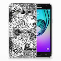 Silicone Back Case Samsung Galaxy J3 2016 Skulls Angel