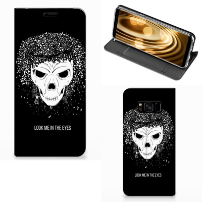 Mobiel BookCase Samsung Galaxy S8 Skull Hair