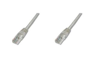 Digitus DK-1512-030 RJ45 Netwerkkabel, patchkabel CAT 5e U/UTP 3.00 m Grijs 1 stuk(s)