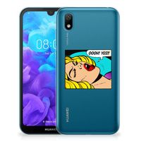 Huawei Y5 (2019) Silicone Back Cover Popart Oh Yes - thumbnail